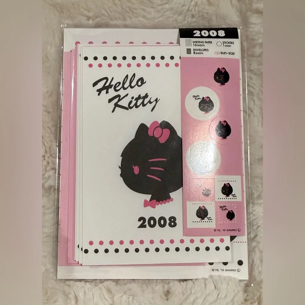 Hello Kitty Mini Letter Set 2008 Design Sun-Star Sanrio 40th Anniversary Sealed